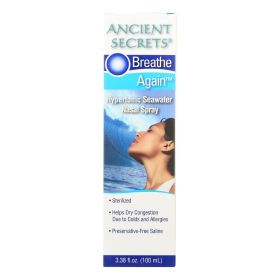 ANCIENT SECRETS Breathe Again Nasal Spray - 3.38 Fl Oz #