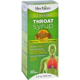HERBION NATURALS Throat Syrup - All Natural - 5 Oz #