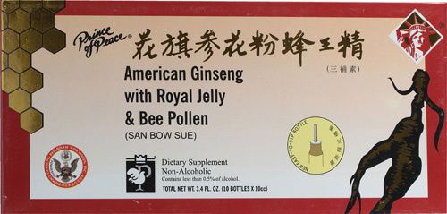 PRINCE OF PEACE American Ginseng Extract - Ryl Jlly B Plln - 10 Cc - 10 Ct #