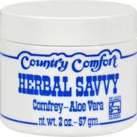 COUNTRY COMFORT HERBAL SAVVY Comfrey Aloe Vera - 2 Oz #
