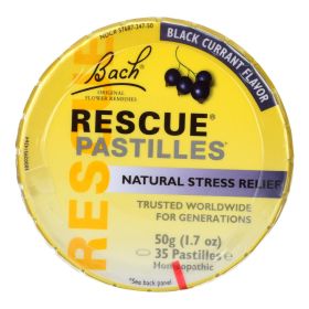 BACH Flower Remedies Rescue Pastilles Black Currant - 1.7 Oz - Case Of 12 #