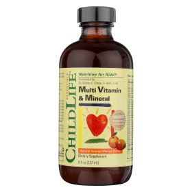 CHILD LIFE Essentials Multi Vitamin And Mineral Natural Orange Mango - 8 Fl Oz #