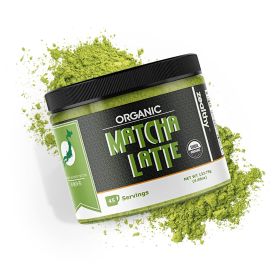 ZEALTHY Organic Matcha Latte Pure Japanese Tea Blend with Ashwagandha and Maca Matcha Tea Powder, Coconut Milk and Vanilla No Added Sugar 4.68 oz