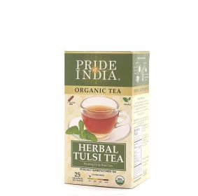 PRIDE OF INDIA Organic Tulsi Tea (Decaf) 25ct oz#