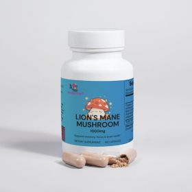 VENDERCART ORGANIC LIONS MANE MUSHROM SUPPLEMENT,  Cognitive Support, Focus, Mood Boost, And Recovery For Athletes (Option: LIONS MANE MUSHROOM)