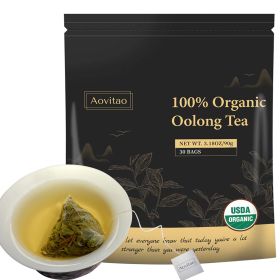 AOVITAO Detox Cleanse Tea Natural Herbal Tea Bags Organic Oolong Leaf Herbal Detox Caffeine-Free 30 Count per Pack # (size: 1Pack)