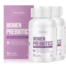 AIVITAO Prebiotics and Probiotics for Women Hormone Balance Pills Female Gut Health Mood Supplement UT Health with Cranberry Extract # (size: 60Count* 2Packs)
